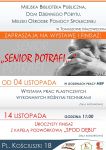 Plakat promujący wystawę "Senior potrafi"